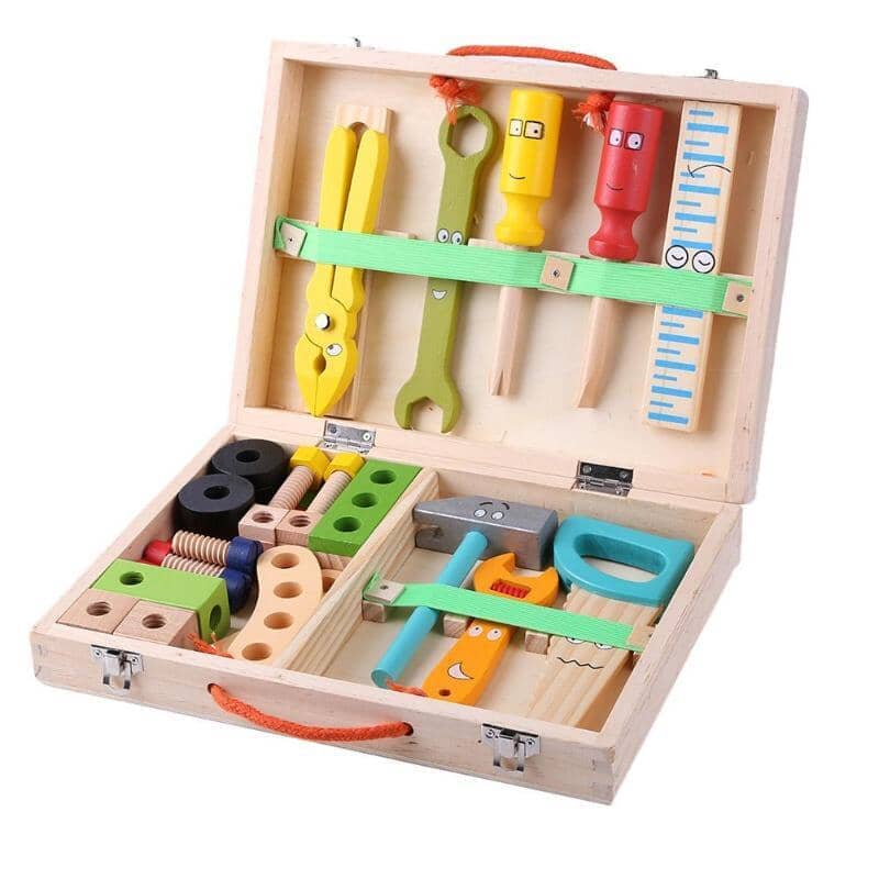 Bancada infantil de ferramentas Montessori - Minha loja